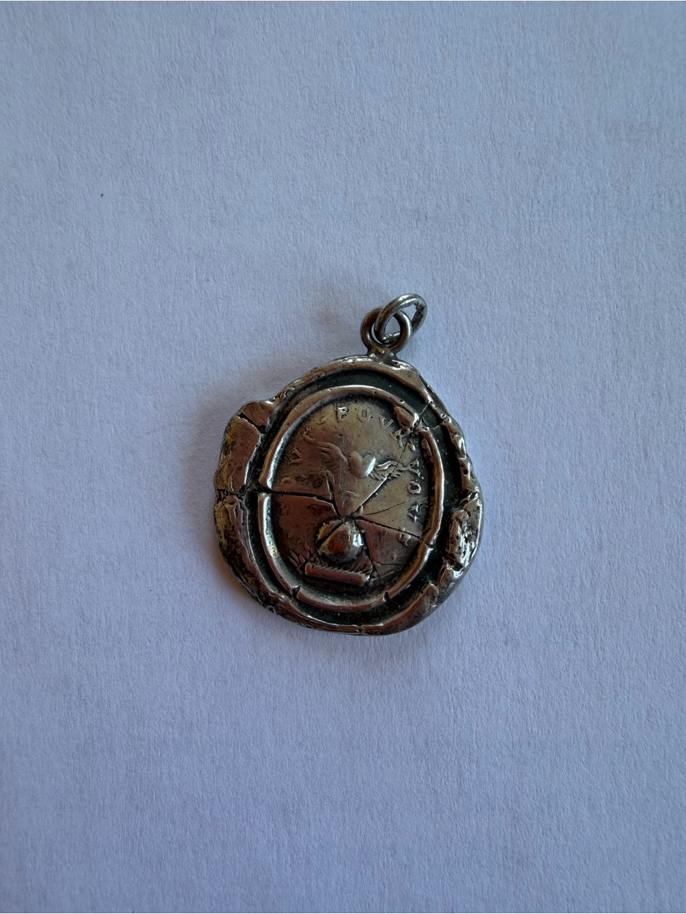 Pyrrha Winged Heart Talisman Rare Archived Sterling Silver 925